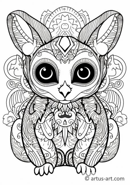 Page de coloriage de loris